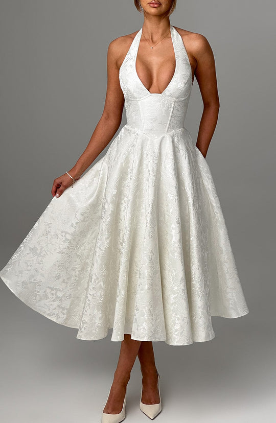 ISLA ROMANCE MIDI DRESS