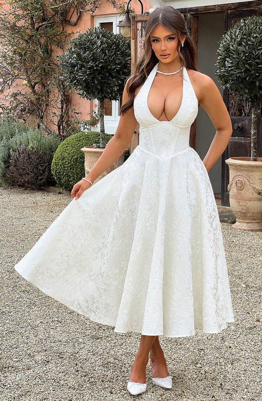 ISLA ROMANCE MIDI DRESS
