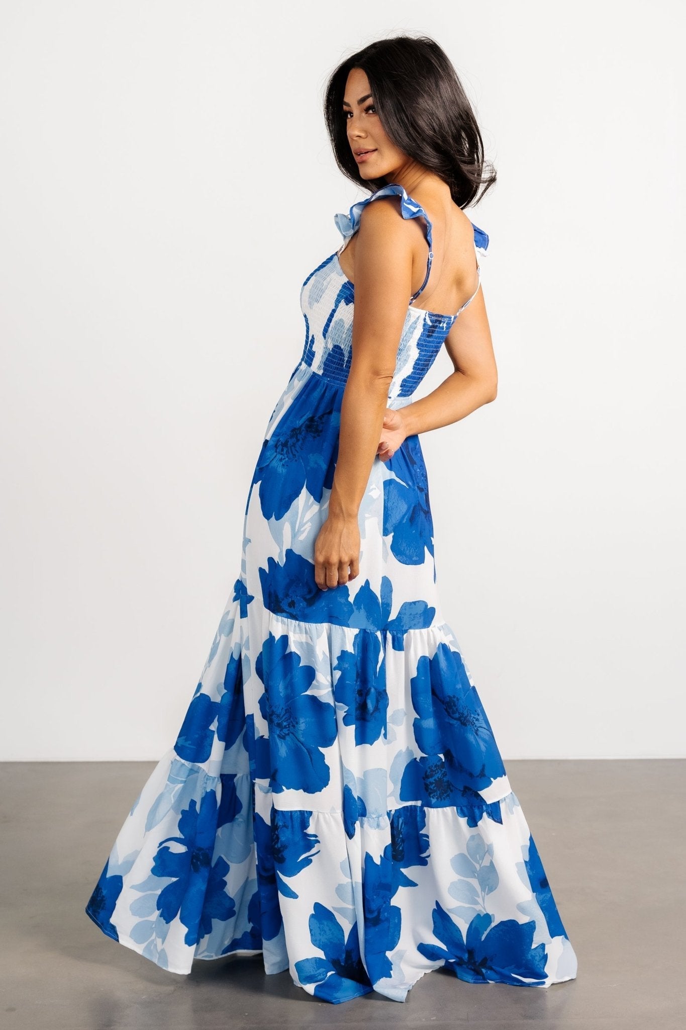 AZURE BLOOM MAXI DRESS