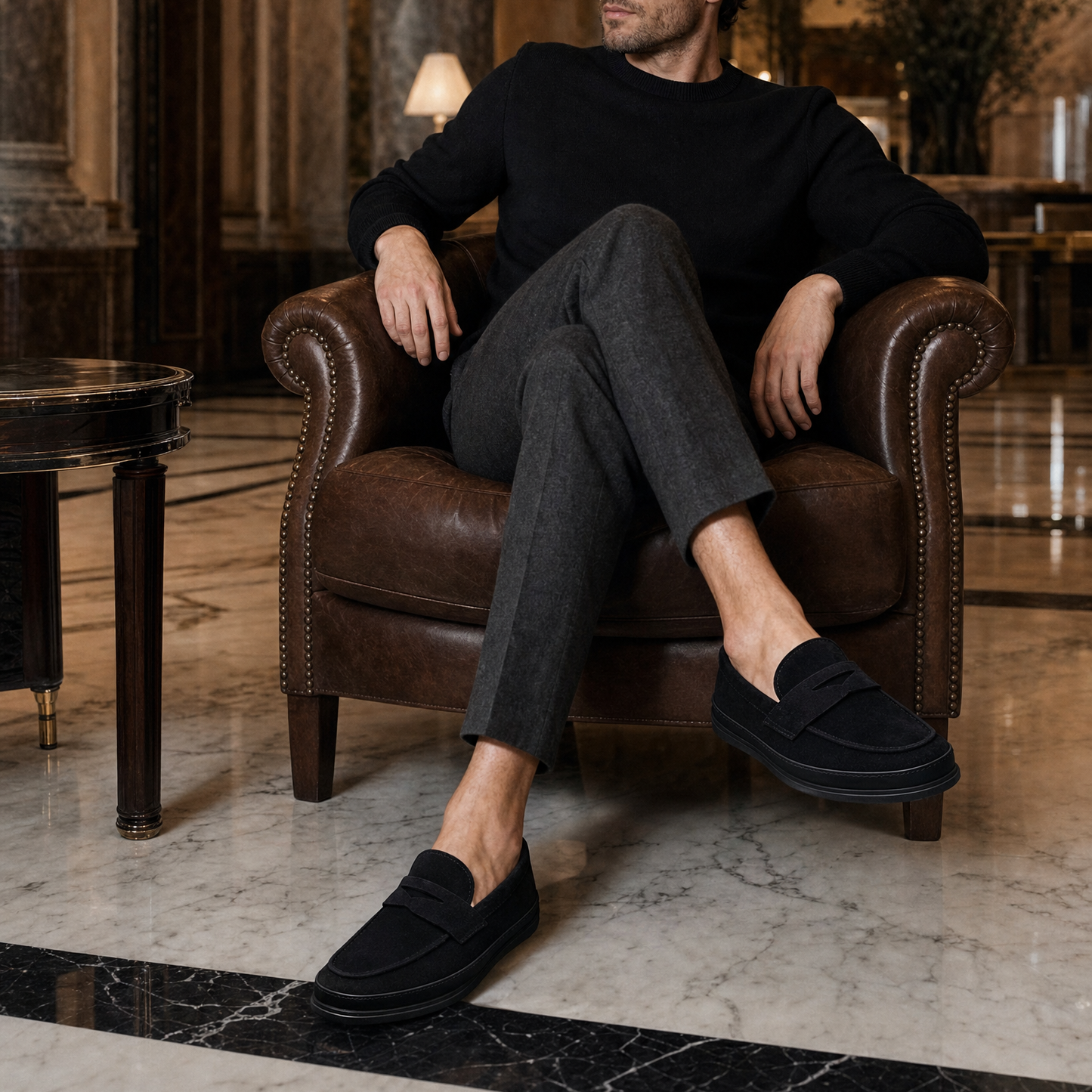 Men’s Suede Driving Loafers