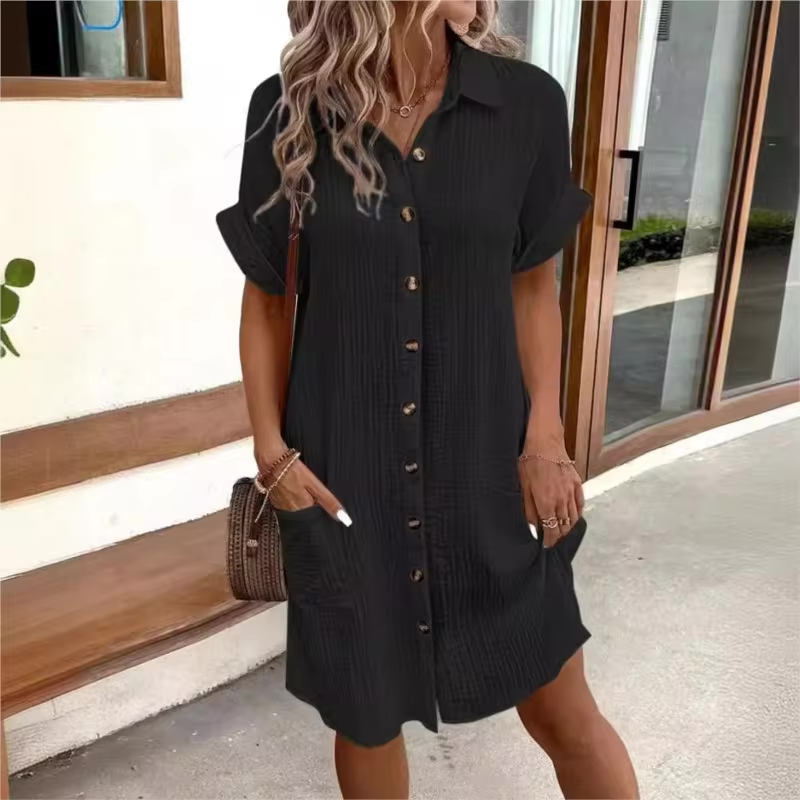 SOMERSET LINEN SHIRT DRESS