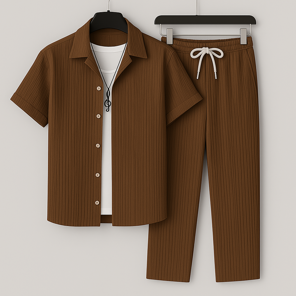 SIENNA LINEN BLEND TWO-PIECE SET