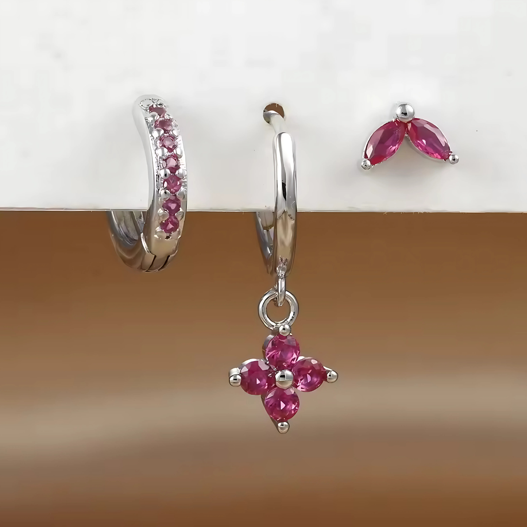 LUNA EARRING TRIO SET