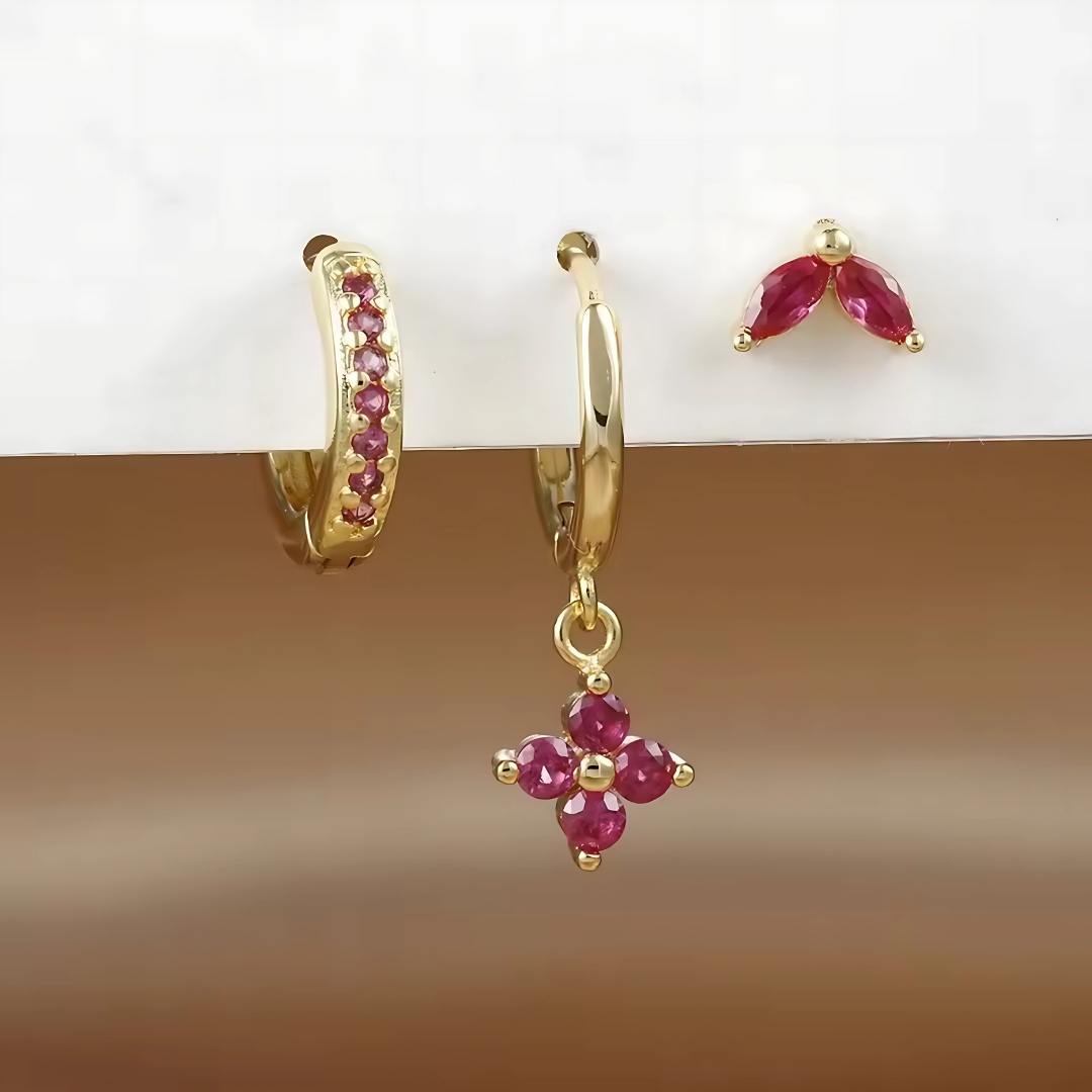 LUNA EARRING TRIO SET