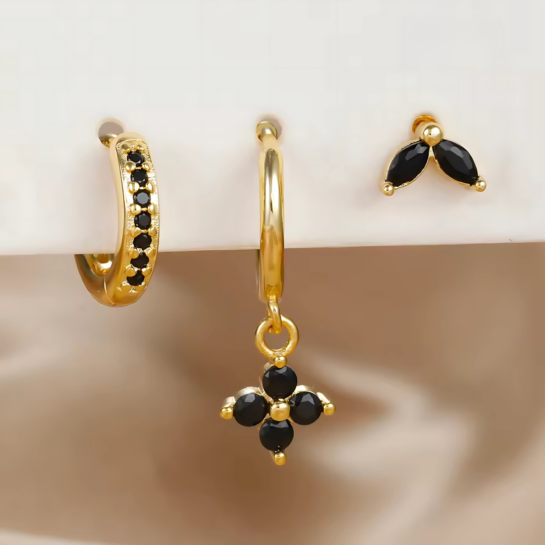 LUNA EARRING TRIO SET
