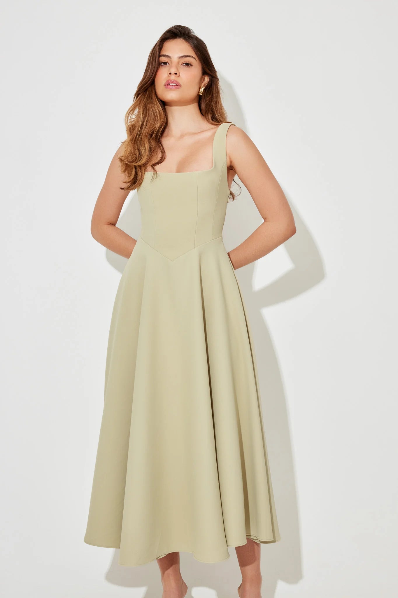 Serene Muse Midi Dress
