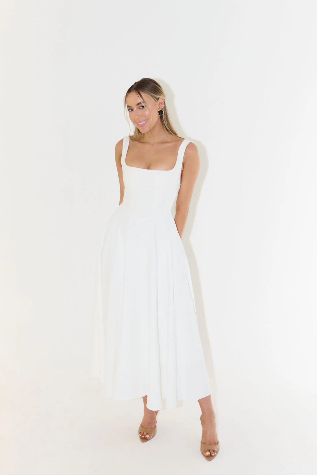 Serene Muse Midi Dress