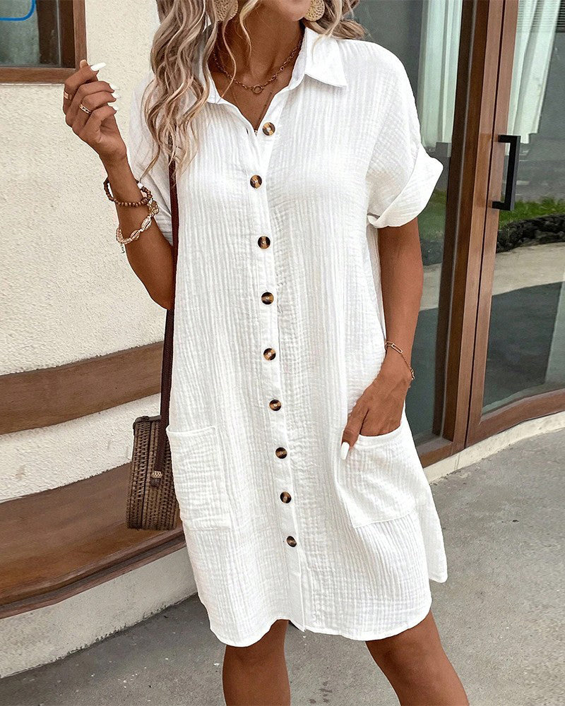 SOMERSET LINEN SHIRT DRESS