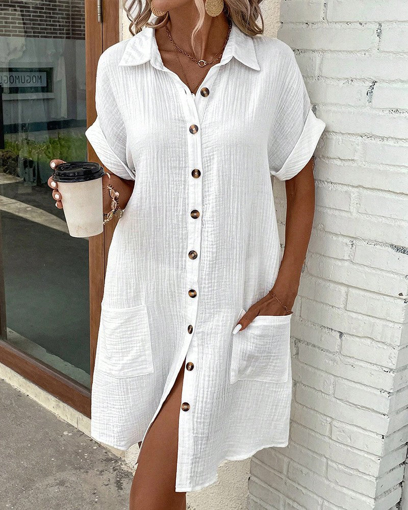 SOMERSET LINEN SHIRT DRESS