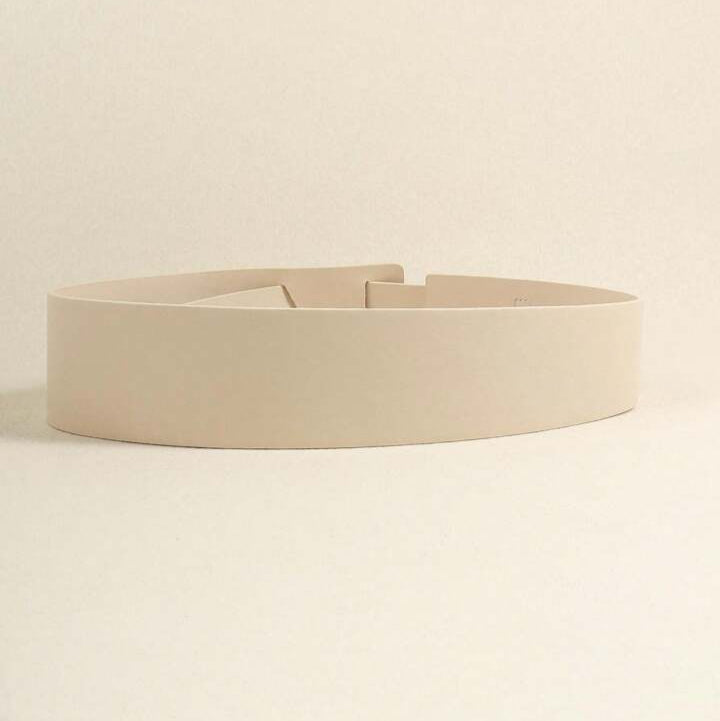 Beige belt on a beige background