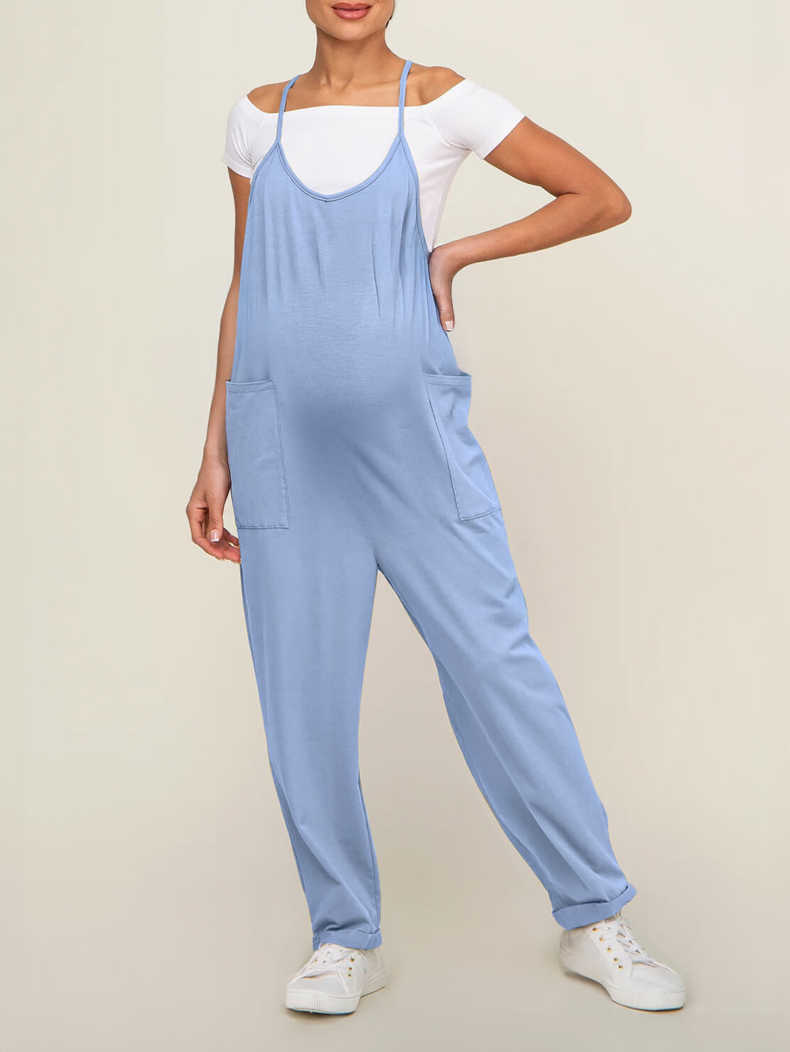 SERENITY MATERNITY JUMPSUIT