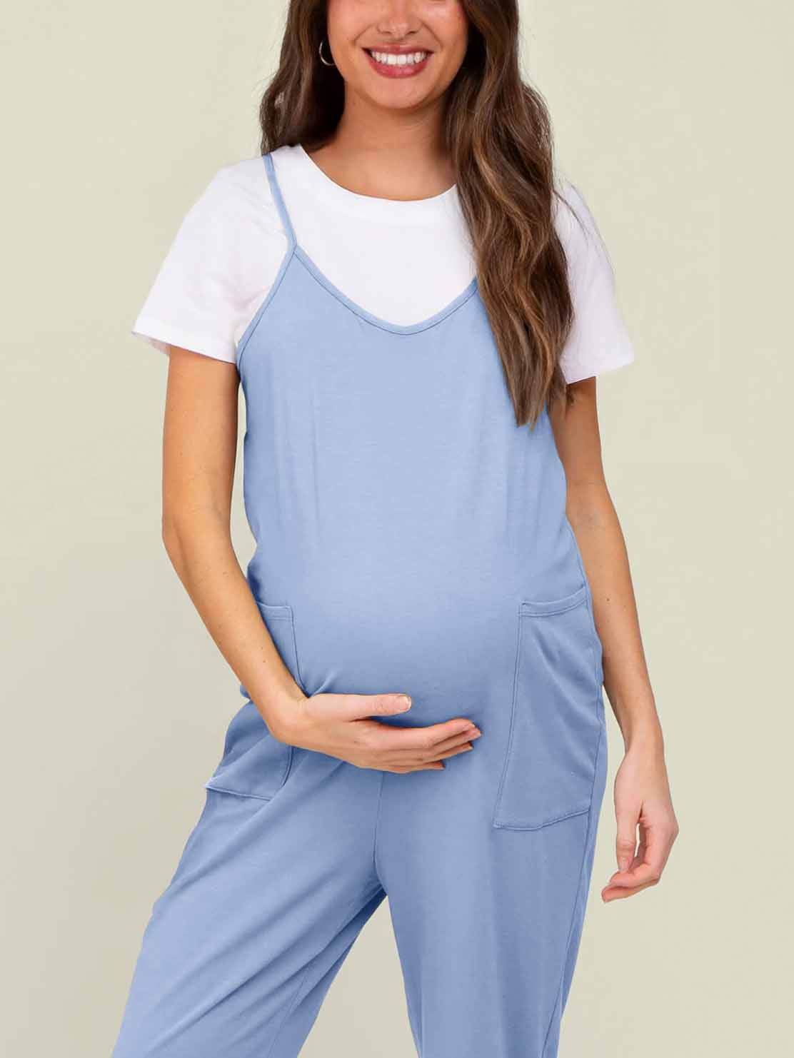 SERENITY MATERNITY JUMPSUIT