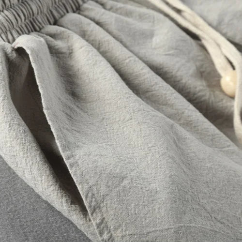 MARINA LINEN DRAWSTRING TROUSERS