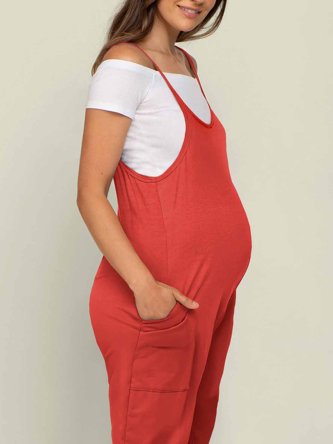 SERENITY MATERNITY JUMPSUIT