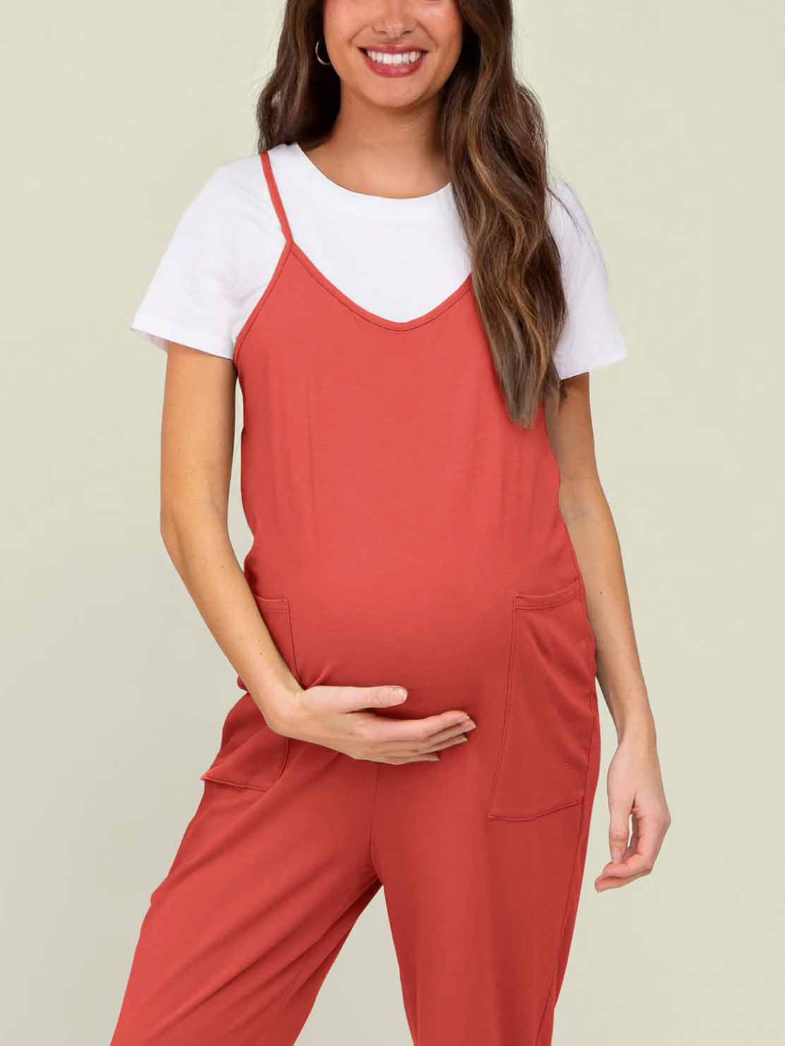 SERENITY MATERNITY JUMPSUIT