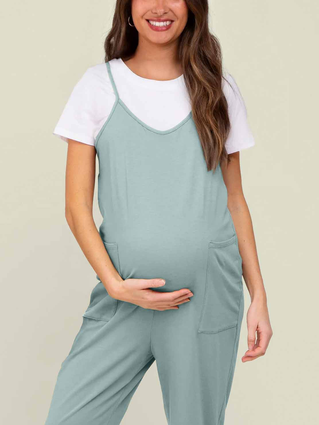 SERENITY MATERNITY JUMPSUIT