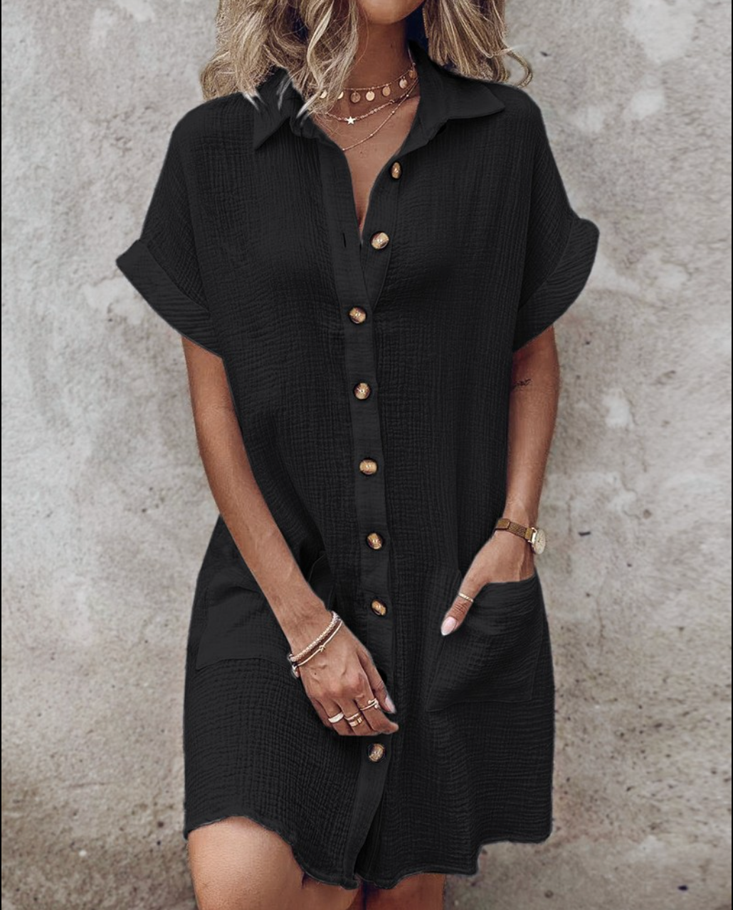 SOMERSET LINEN SHIRT DRESS