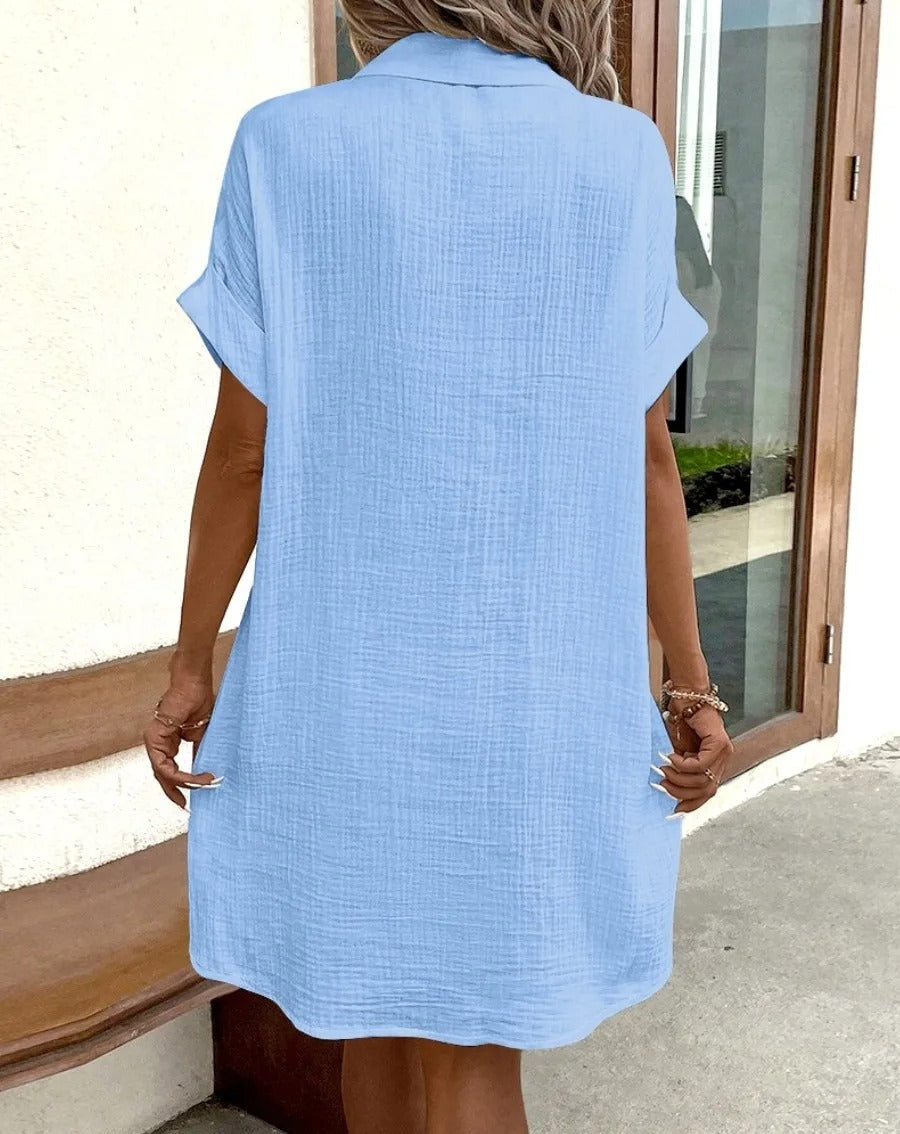 SOMERSET LINEN SHIRT DRESS