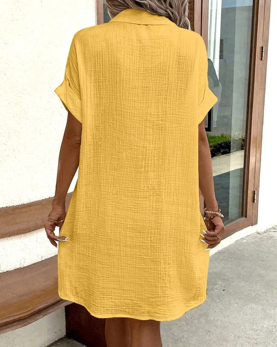 SOMERSET LINEN SHIRT DRESS