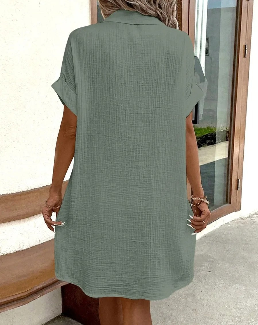 SOMERSET LINEN SHIRT DRESS