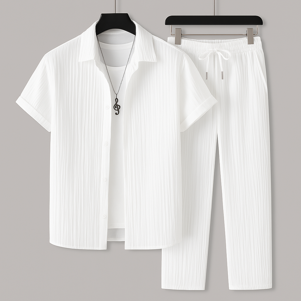 SIENNA LINEN BLEND TWO-PIECE SET