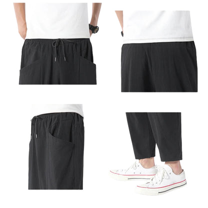 CITYLINE CROPPED COTTON TROUSERS