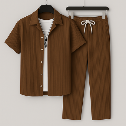 SIENNA LINEN BLEND TWO-PIECE SET