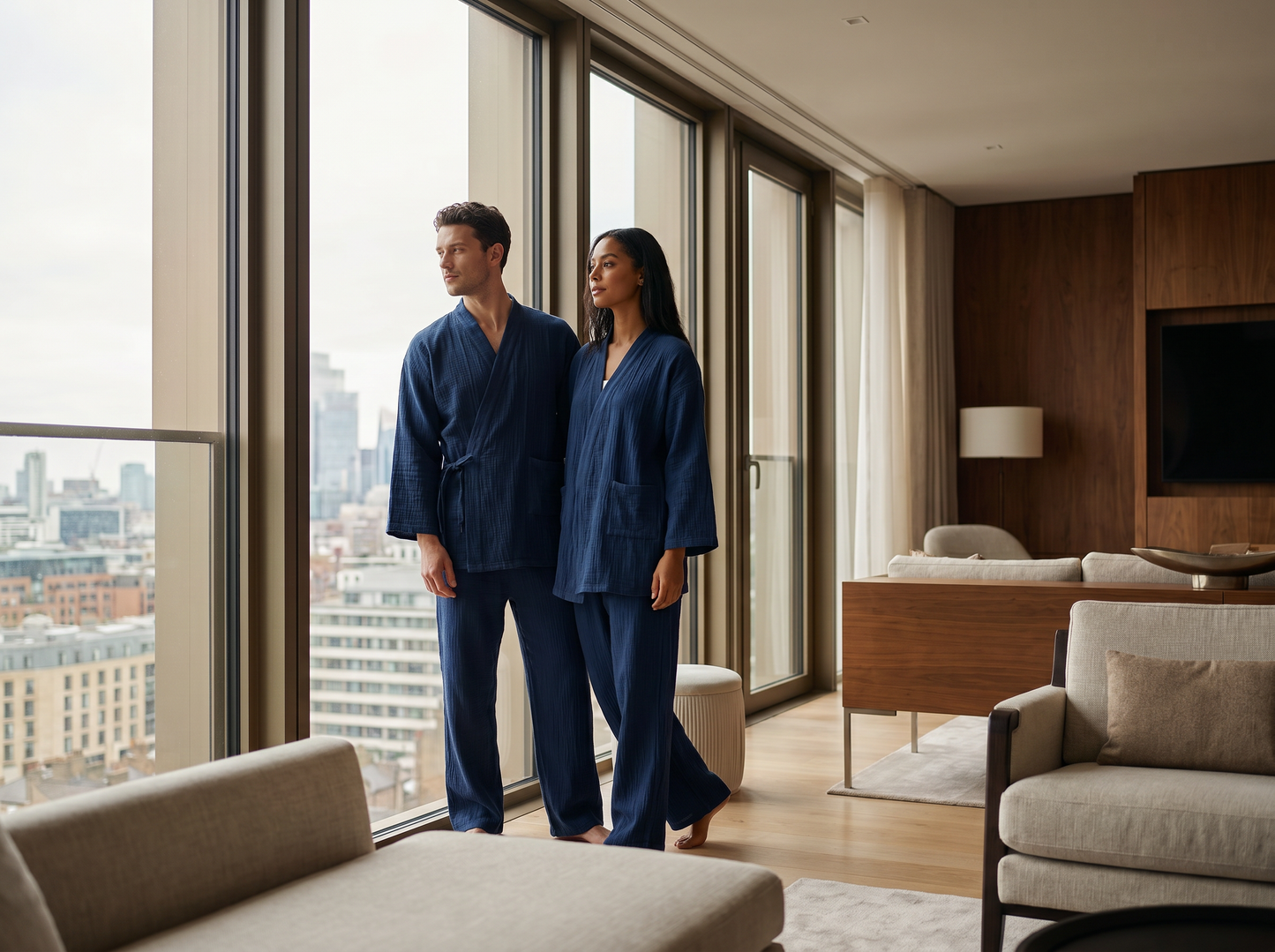The Yoake Kimono Set — 100% Cotton Pajamas