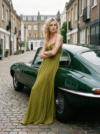 OLIVIA DRAPE MAXI DRESS