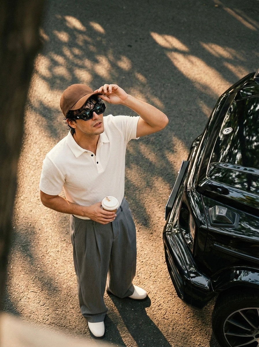 SIENA WEAVE POLO SHIRT