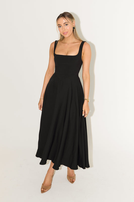 Serene Muse Midi Dress