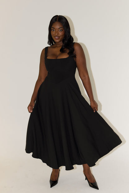 Serene Muse Midi Dress