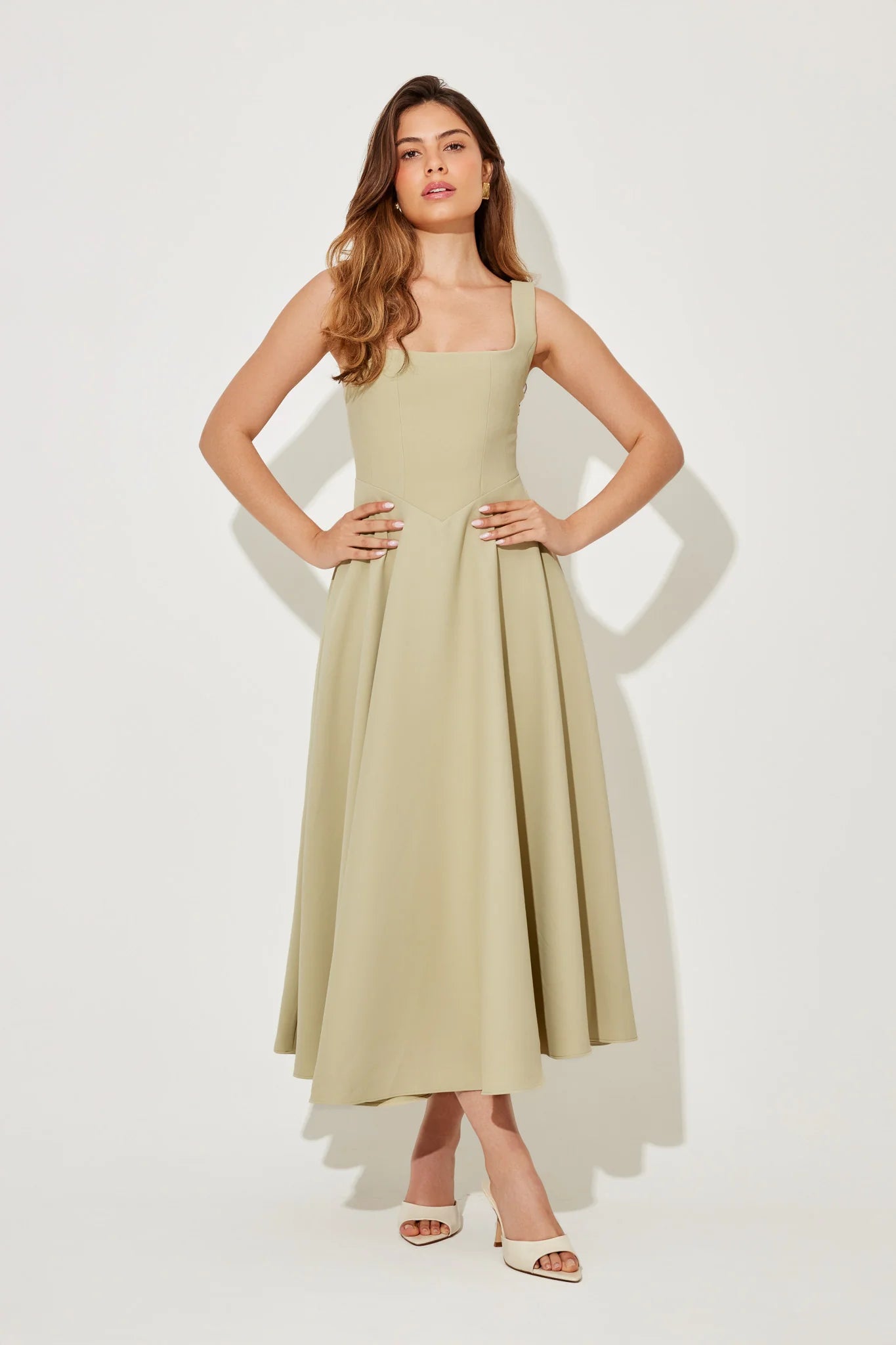 Serene Muse Midi Dress