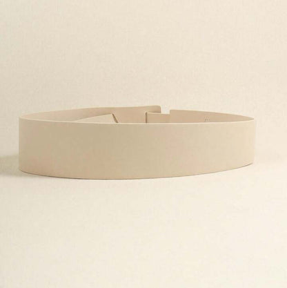 Beige belt on a beige background