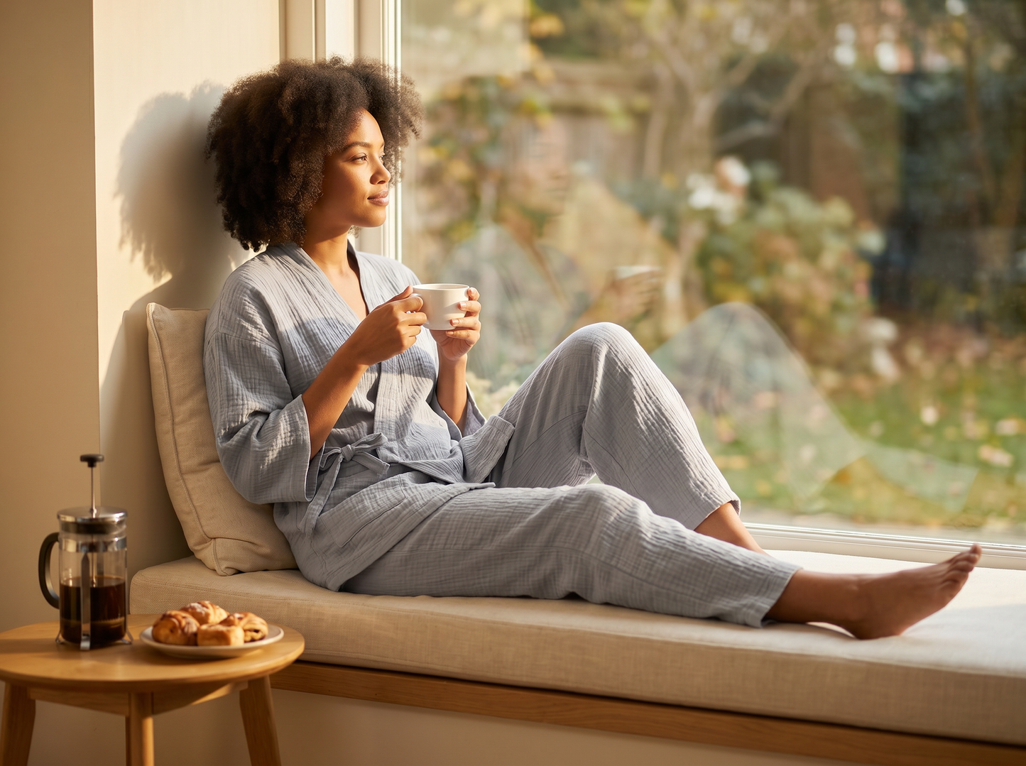 The Yoake Kimono Set — 100% Cotton Pajamas