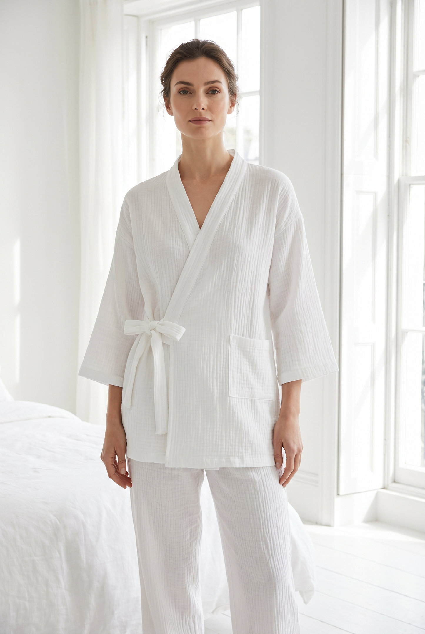The Yoake Kimono Set — 100% Cotton Pajamas