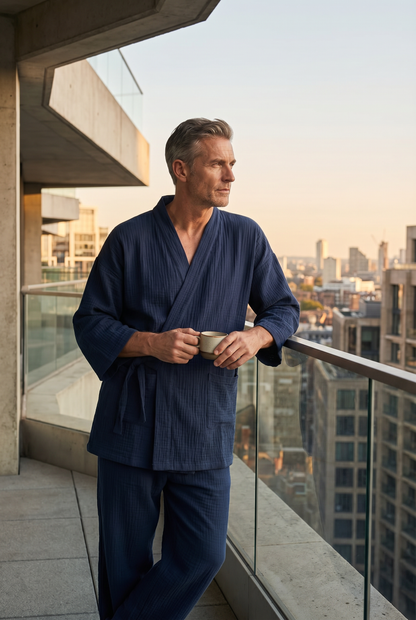 The Yoake Kimono Set — 100% Cotton Pajamas