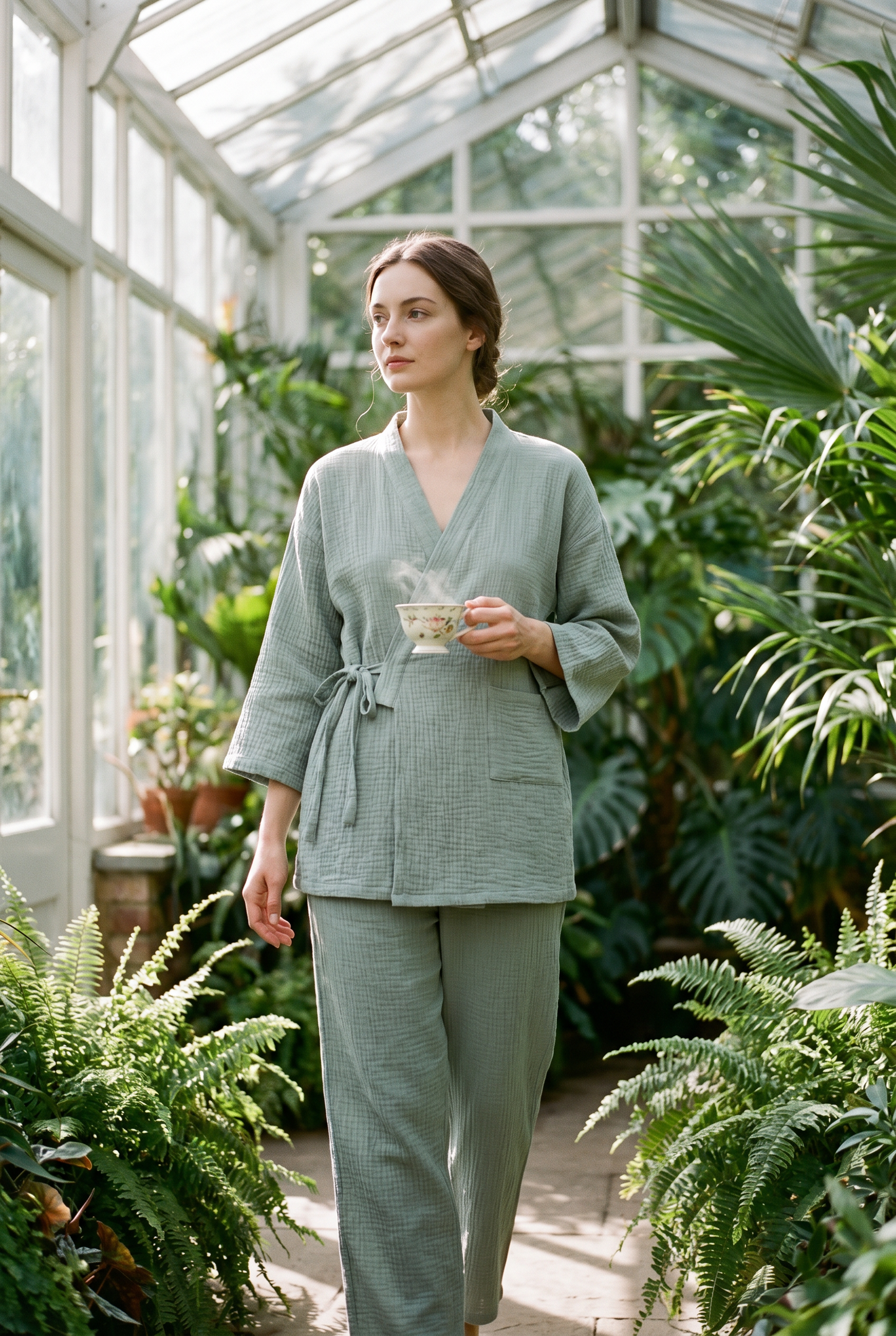 The Yoake Kimono Set — 100% Cotton Pajamas