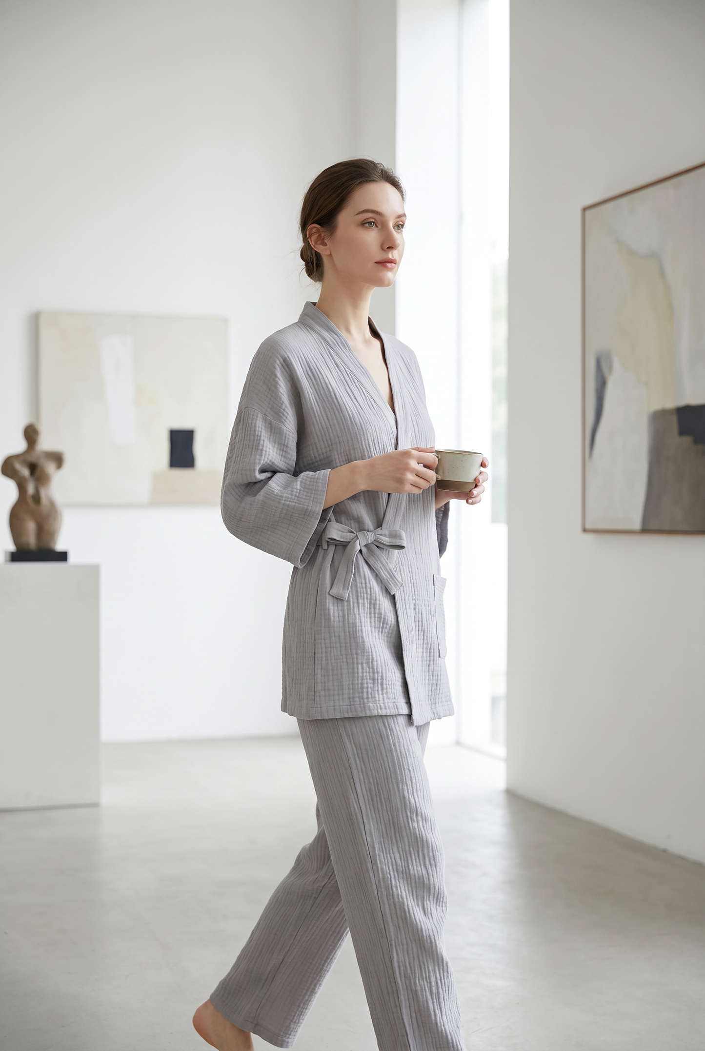 The Yoake Kimono Set — 100% Cotton Pajamas