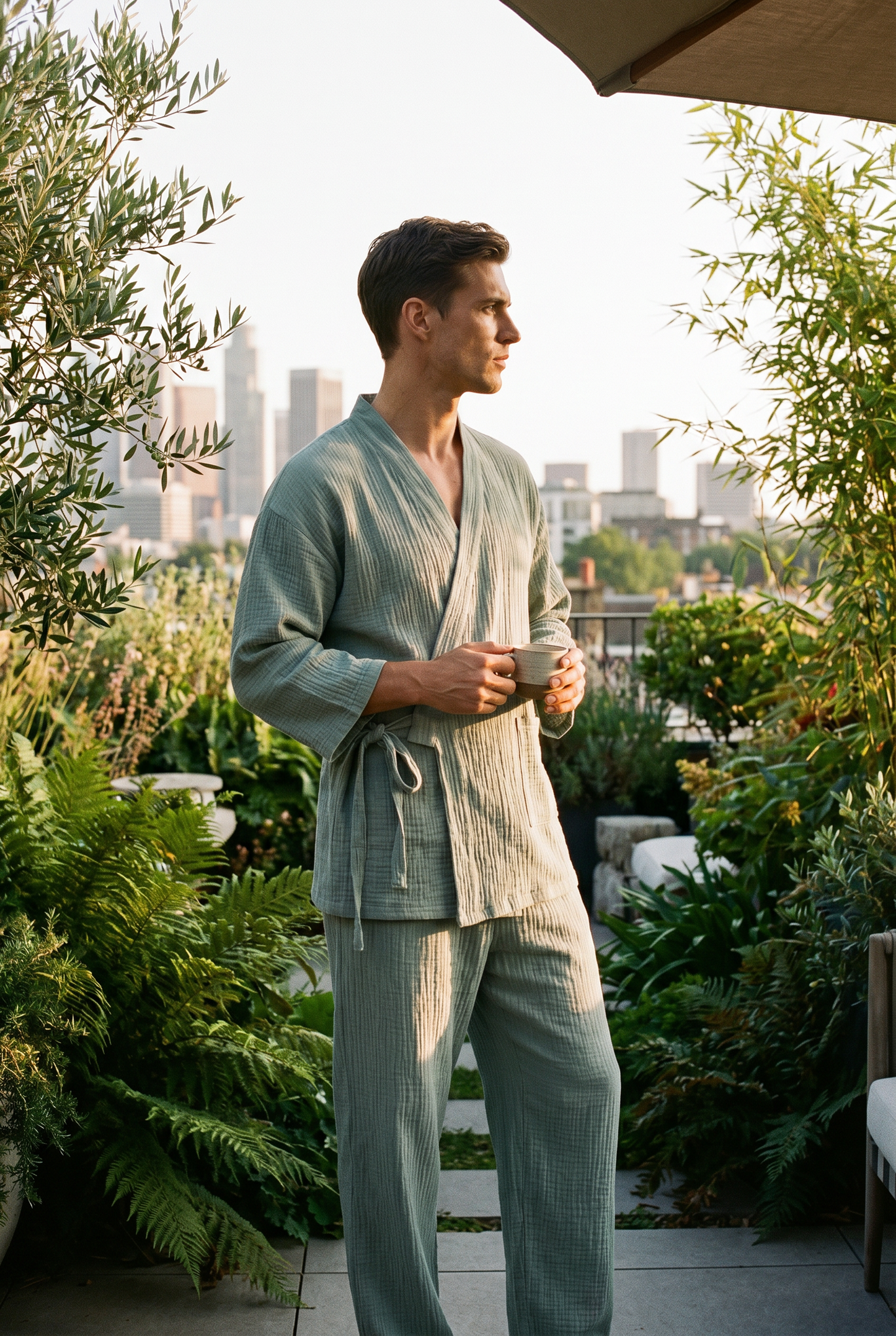 The Yoake Kimono Set — 100% Cotton Pajamas