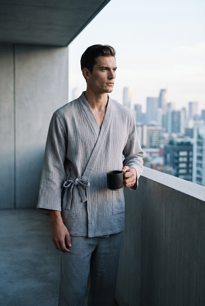 The Yoake Kimono Set — 100% Cotton Pajamas