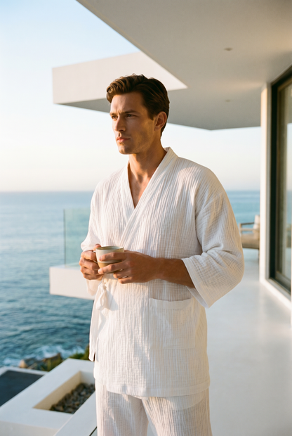 The Yoake Kimono Set — 100% Cotton Pajamas