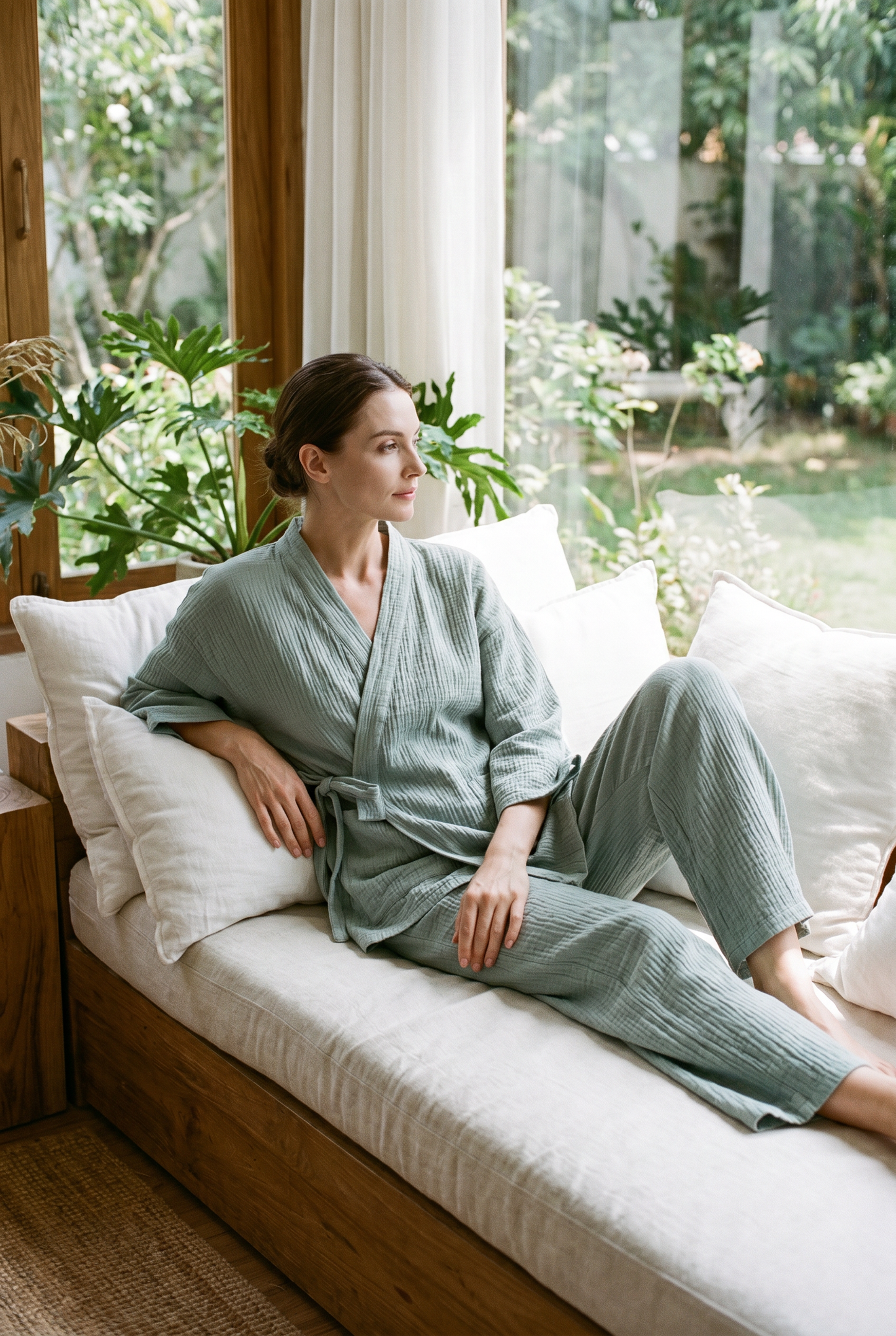 The Yoake Kimono Set — 100% Cotton Pajamas