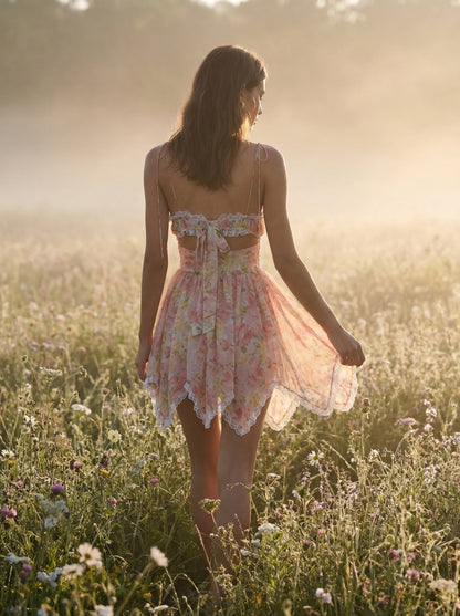 ROSALIE ASYMMETRY MINI DRESS