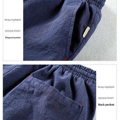 MARINA LINEN DRAWSTRING TROUSERS