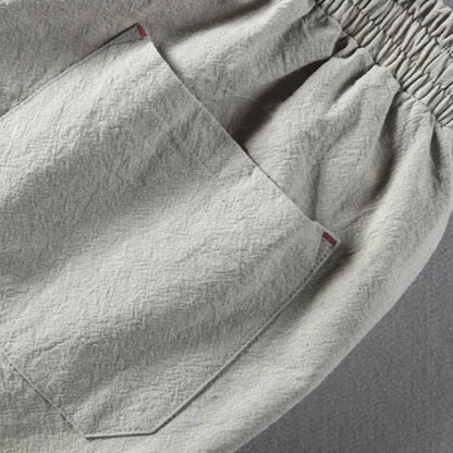 MARINA LINEN DRAWSTRING TROUSERS