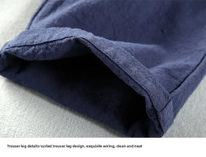 MARINA LINEN DRAWSTRING TROUSERS