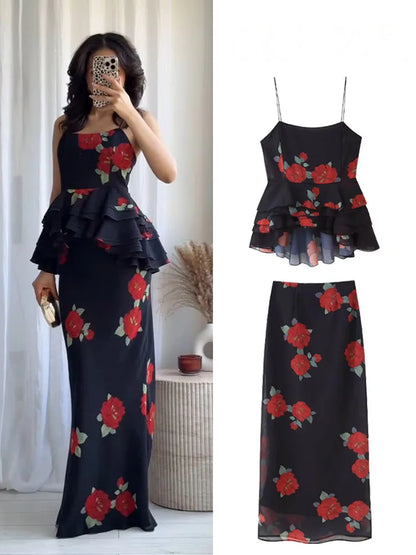 CELESTINE PRINTED SKIRT SET