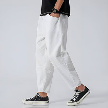 CITYLINE CROPPED COTTON TROUSERS