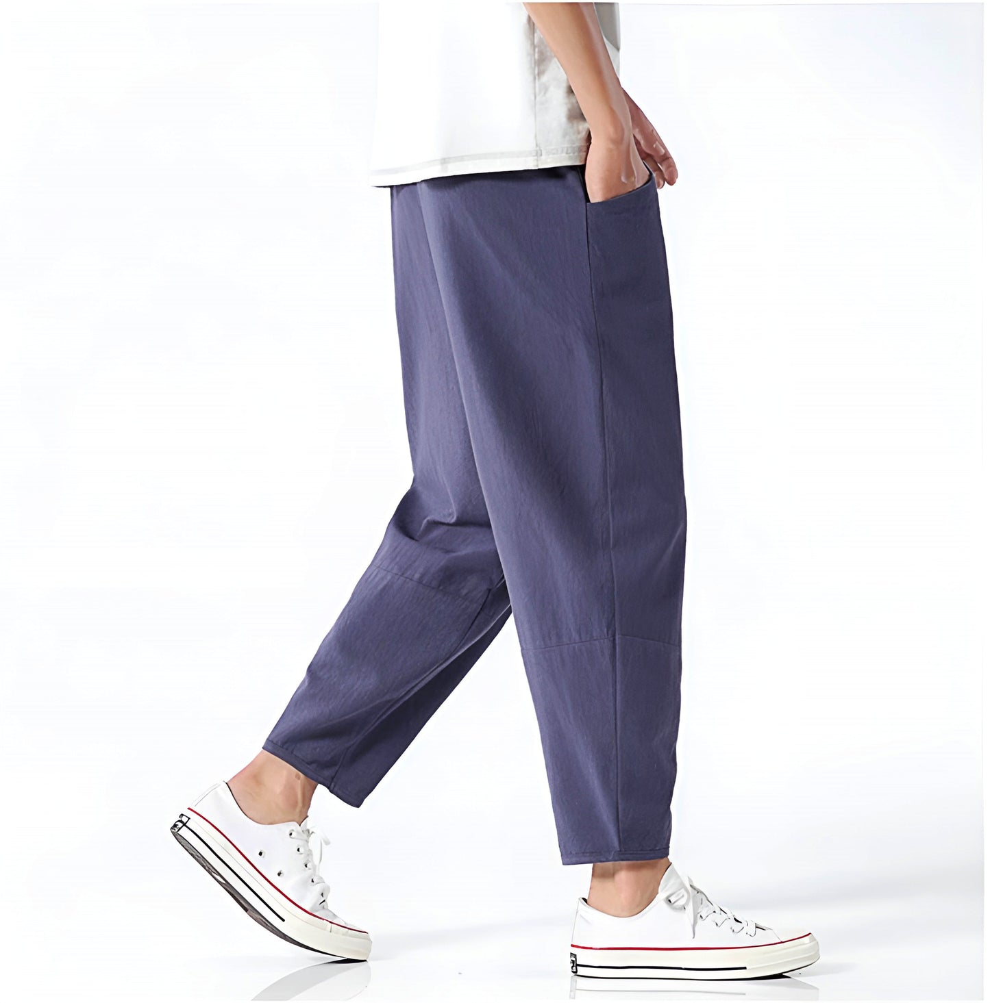 CITYLINE CROPPED COTTON TROUSERS